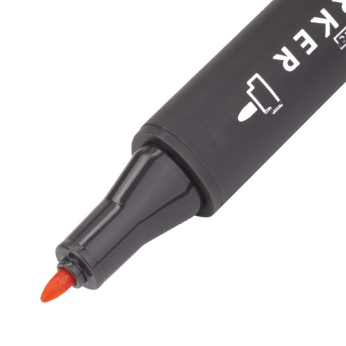 Маркер для скетчинга двусторонний BRAUBERG ART CLASSIC, 1 мм-6 мм , оранжевый фото 7