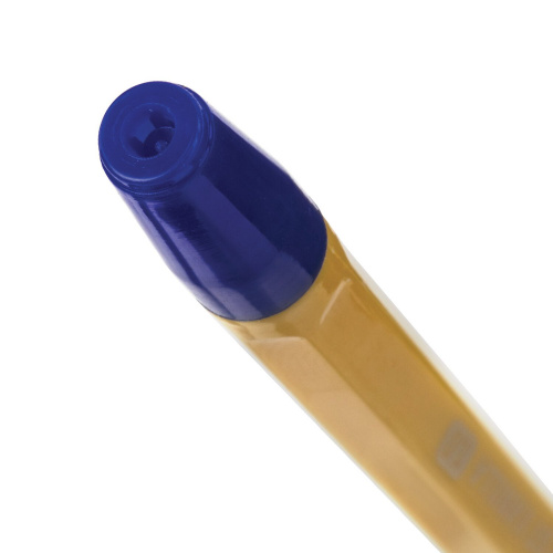 Ручка шариковая масляная с грипом BRAUBERG "i-Rite GT Vanilla", корпус кремовый, синяя фото 6