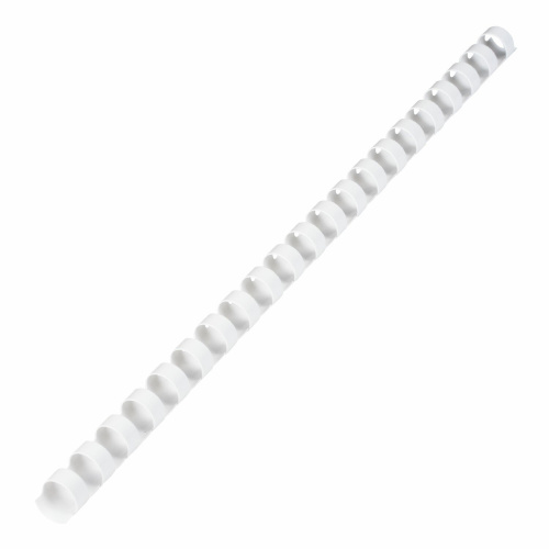 Пружины пластиковые для переплета BRAUBERG, 100 шт., 12 мм, для сшивания 56-80 л., белые фото 7
