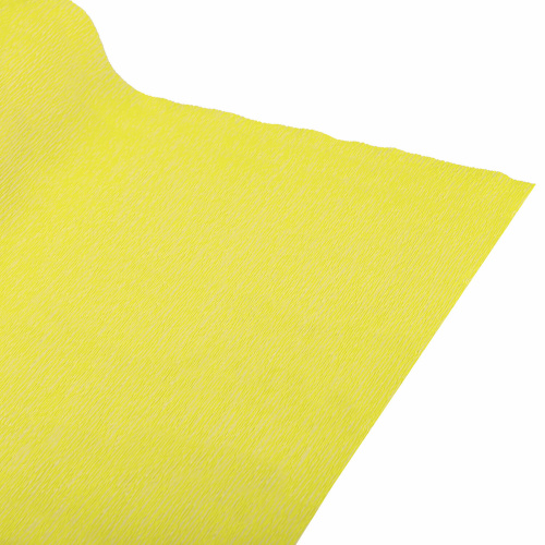 Бумага гофрированная (креповая) BRAUBERG, 32 г/м2, желтая, 50х250 см, в рулоне фото 4