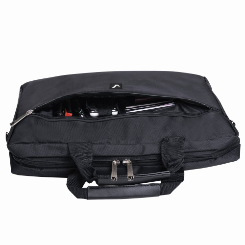 Сумка деловая BRAUBERG "Tempo", 40х30х4 см, с отделением для ноутбука 15,6", карман, черная фото 8