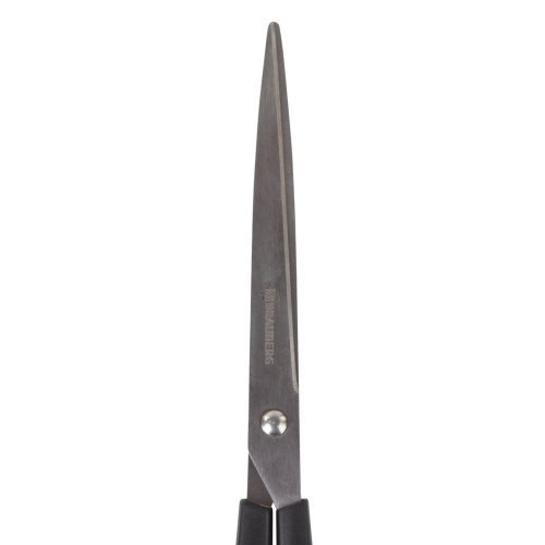 Ножницы BRAUBERG "Standard", 205 мм, черные, классической формы, 2-х сторонняя заточка фото 7