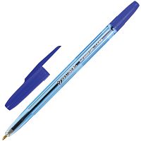 Ручка шариковая BRAUBERG "Carina Blue", корпус тонированный синий, линия письма 0,5 мм, синяя