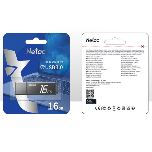 Флеш-диск 16GB NETAC U351, USB 3.0, черный, NT03U351N-016G-30BK фото 3