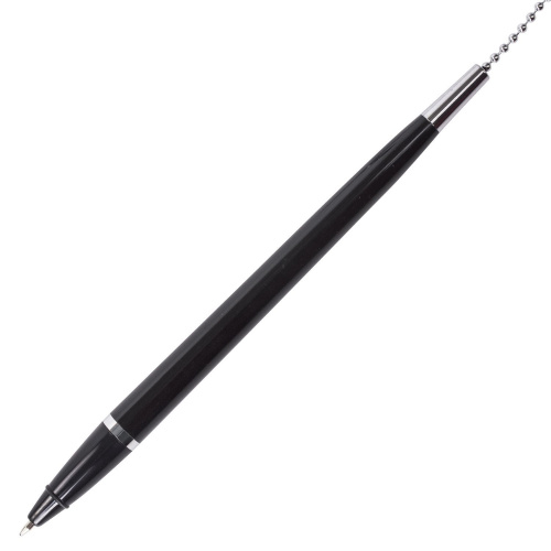 Ручка шариковая настольная BRAUBERG "Стенд-Пен Блэк1", корпус черный, линия письма 0,5 мм, синяя фото 3