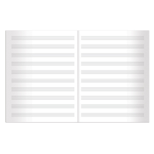 Тетрадь для нот BRAUBERG, А4, 40 л., обложка мелованный картон, вертикальная, 2 вида фото 5
