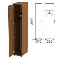 Шкаф для одежды "Монолит", 370х520х2050 мм, цвет орех гварнери