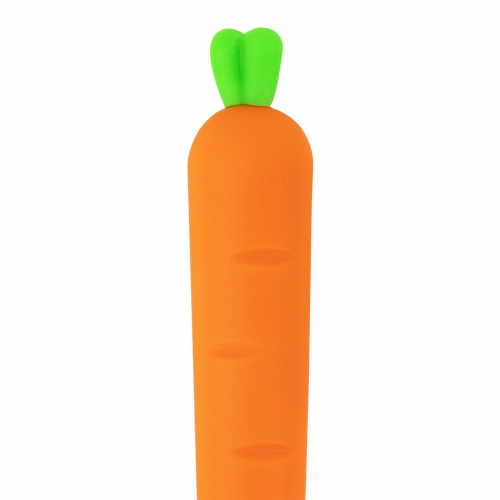 Ручка фигурная шариковая ЮНЛАНДИЯ "Морковка", пишущий узел 0,7 мм, синяя фото 7