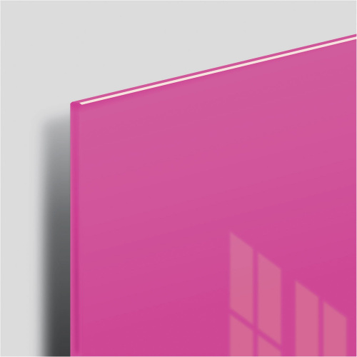 Доска магнитно-маркерная стеклянная BRAUBERG, 45х45 см, 3 магнита, розовая фото 7
