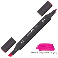 Маркер для скетчинга двусторонний BRAUBERG ART CLASSIC, 1 мм-6 мм , розовый флуоресцентный