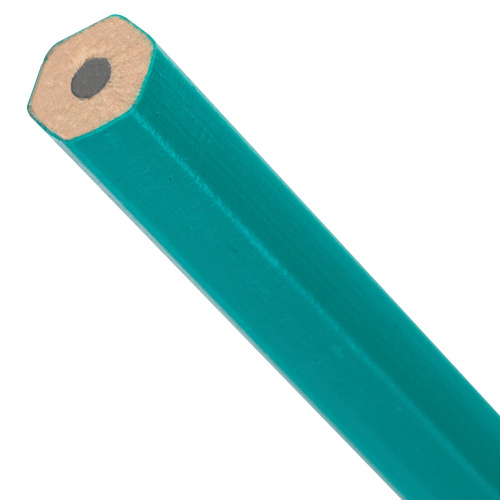 Карандаш чернографитный BRAUBERG "Grass", НВ, без резинки, пластиковый, корпус зеленый, заточенный фото 3
