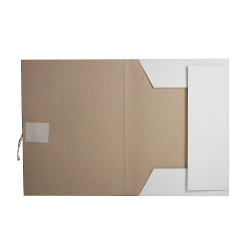 Папка для бумаг с завязками картонная BRAUBERG, гарантированная плотность 280 г/м2, до 200 л. фото 2