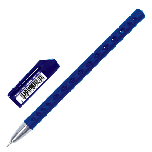 Ручка шариковая масляная BRAUBERG "Orient", линия письма 0,35 мм, синяя фото 2