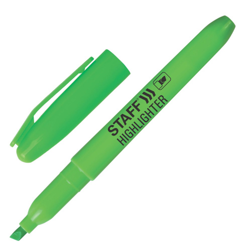 Текстовыделитель STAFF "Manager", линия 1-3 мм, зеленый