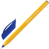 Ручка шариковая масляная BRAUBERG "Extra Glide Orange", трехгранная, линия письма 0,35 мм, синяя