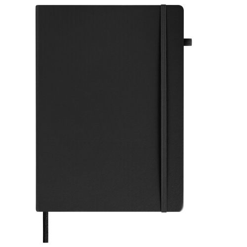 Скетчбук, черная бумага 140 г/м2 210х297 мм, 80 л., КОЖЗАМ, резинка, карман, BRAUBERG ART, черный фото 3