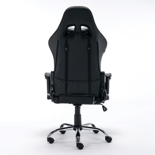 Кресло компьютерное BRABIX "Lumen GM-150 RGB", подсветка, две подушки, экокожа, черное, 532801 фото 5