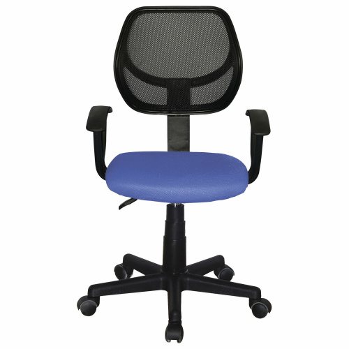 Кресло компактное BRABIX "Flip MG-305", ткань TW, синее/черное фото 3