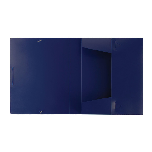 Папка-короб на резинках BRAUBERG, 50 мм, синяя, 0,7 мм фото 7