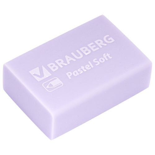 Ластики BRAUBERG "Pastel Soft", 12 шт., 31х20х10 мм, экологичный ПВХ фото 8