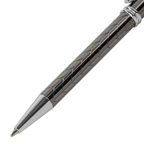Ручка подарочная шариковая GALANT "MARINUS", корпус оружейный металл, синяя фото 7