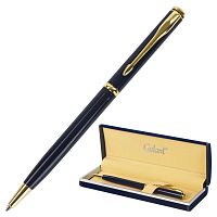 Ручка подарочная шариковая GALANT "Arrow Gold Blue", корпус темно-синий, золотистые детали, синяя