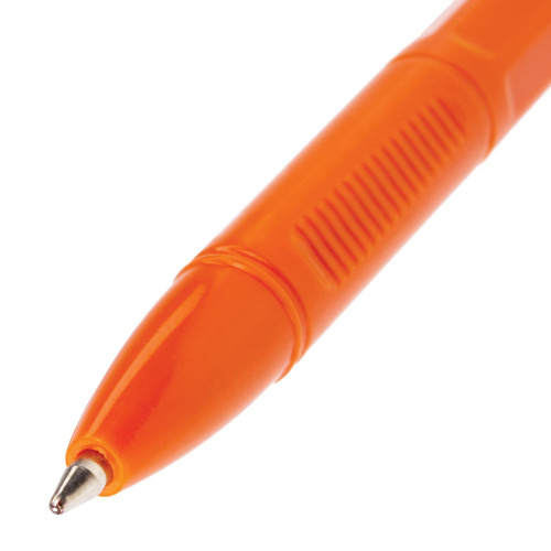 Ручка шариковая BRAUBERG "X-333 Orange", корпус оранжевый, узел 0,7 мм, черная фото 7