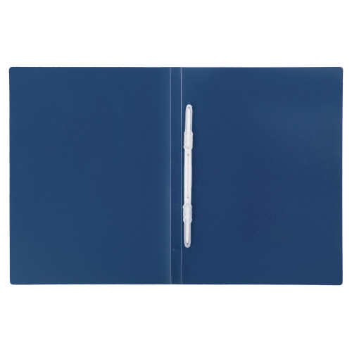 Папка с пластиковым скоросшивателем STAFF, до 100 листов, синяя фото 2