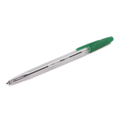 Ручка шариковая BRAUBERG "Line", корпус прозрачный, линия письма 0,5 мм, зеленая фото 9