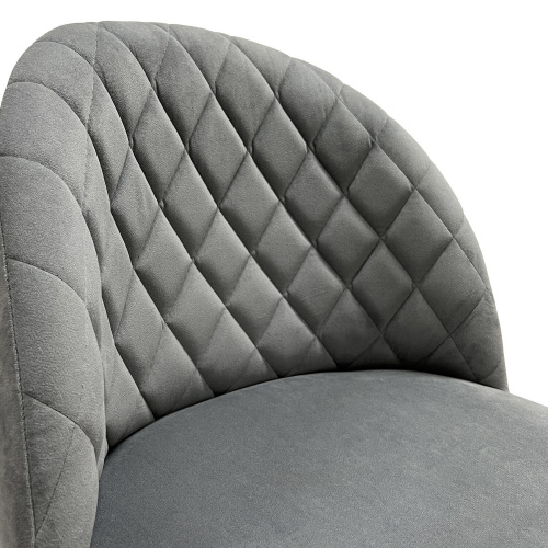 Кресло BRABIX Moon MG-074, велюр серый, пятилучие металлическое черное, 532773 фото 7