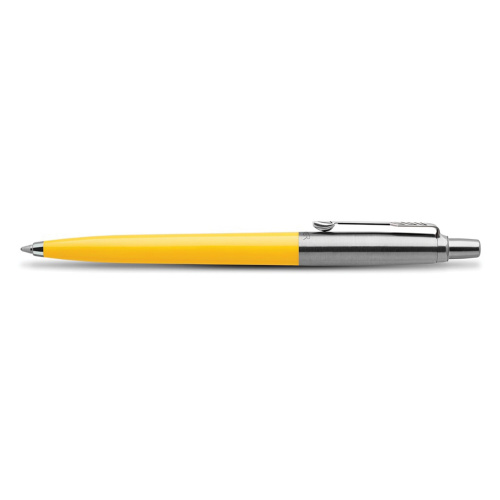Ручка шариковая PARKER "Parker Jotter Orig Yellow", корпус желтый, детали хром, блистер, синяя фото 4