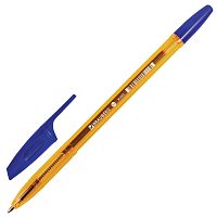 Ручка шариковая BRAUBERG "X-333" AMBER, корпус тонированный оранжевый, линия письма 0,35 мм, синяя