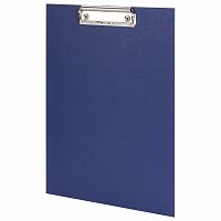 Доска-планшет STAFF "EVERYDAY", А4, картон/бумвинил, с прижимом, синяя