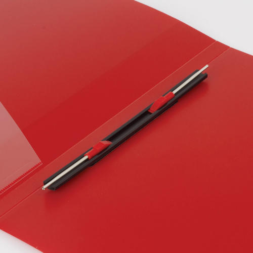 Папка BRAUBERG "Contract", с металлич скоросшивателем и внутрен карманом, до 100 л., 0,7 мм, красная фото 5