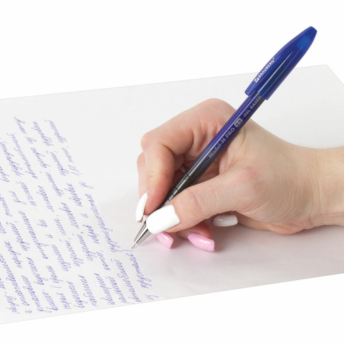 Ручка шариковая масляная BRAUBERG "Model-M PRO", линия письма 0,25 мм, синяя фото 8