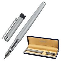 Ручка подарочная перьевая GALANT "SPIGEL", корпус серебристый, детали хромированные