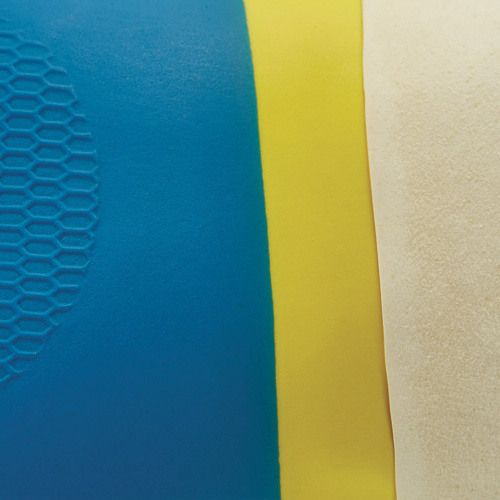 Перчатки латексно-неопреновые MANIPULA "Союз", размер 7-7,5 (S), синие/желтые фото 3