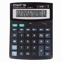 Калькулятор настольный STAFF STF-888-12, 200х150 мм, 12 разрядов, двойное питание