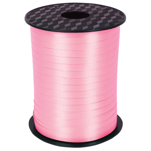 Лента упаковочная декоративная для шаров и подарков ЗОЛОТАЯ СКАЗКА, 5 мм х 500 м, розовая фото 6