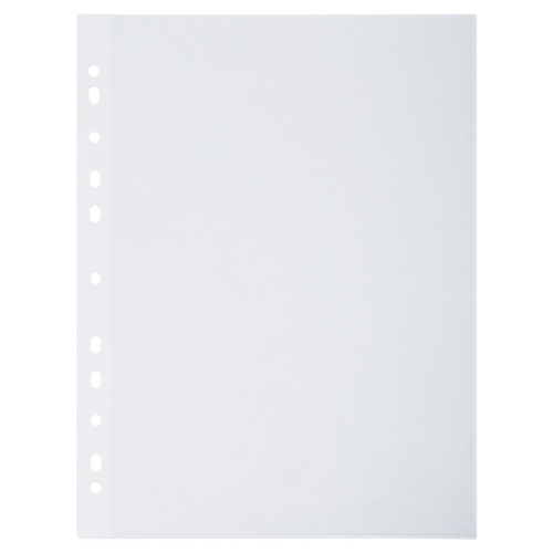 Папки-уголки с перфорацией BRAUBERG, до 40 листов, 0,18 мм, 10 шт., прозрачные фото 7