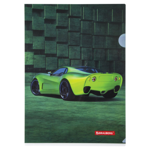 Папка-уголок BRAUBERG "SPORT CAR", А4, 150 мкм, цветная печать фото 5