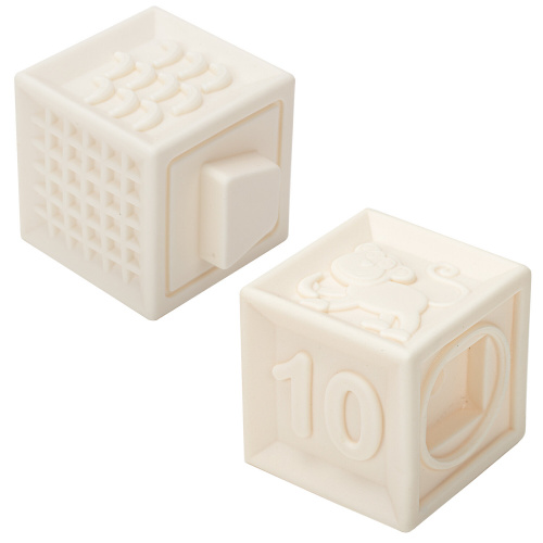 Тактильные кубики, сенсорные игрушки ЮНЛАНДИЯ, 10 шт., развивающие, с функцией сортера фото 2