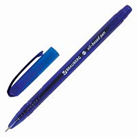 Ручка шариковая масляная BRAUBERG "Flight", корпус синий, линия письма 0,35 мм, синяя