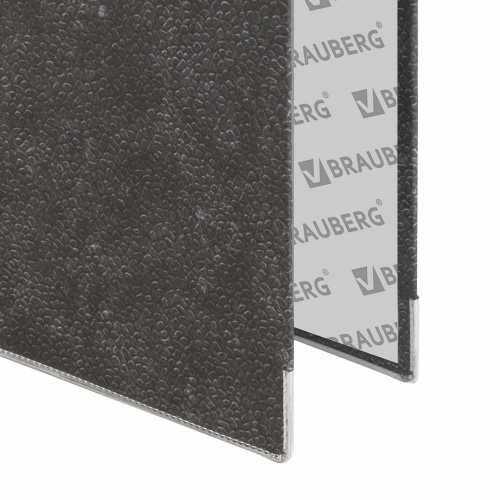 Папка-регистратор BRAUBERG, фактура стандарт, с мраморным покрытием, 75 мм, черный корешок фото 3