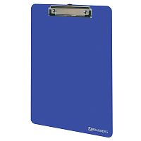 Доска-планшет BRAUBERG "SOLID", А4, 2 мм, с прижимом, пластик, синяя