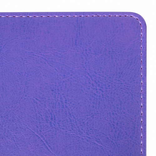Ежедневник недатированный BRAUBERG, А5, 138х213 мм, под кожу, 160 л., фиолетовый фото 3