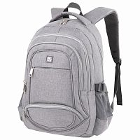 Рюкзак BRAUBERG, 46х31х18 см, универсальный, 3 отделения, светло-серый