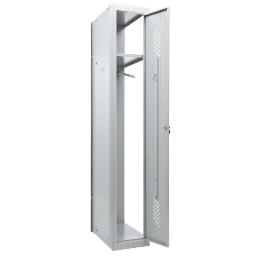Шкаф (секция без стенки) металлический для одежды BRABIX "LK 01-30", 1830х300х500 мм, усиленный фото 8