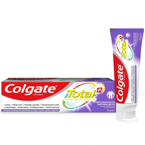 Зубная паста "Colgate" Total 12 Pro-Здоровье десен 75 мл