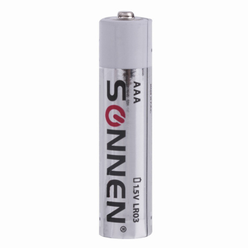 Батарейки SONNEN Alkaline, AAA, 4 шт., алкалиновые, мизинчиковые, в блистере фото 5